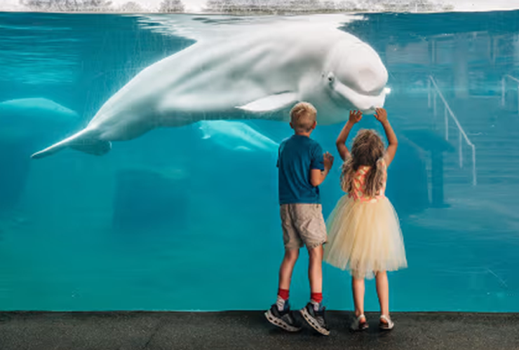 Aerial view of Quassy Amusement park