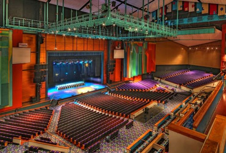 Aerial view of Quassy Amusement park