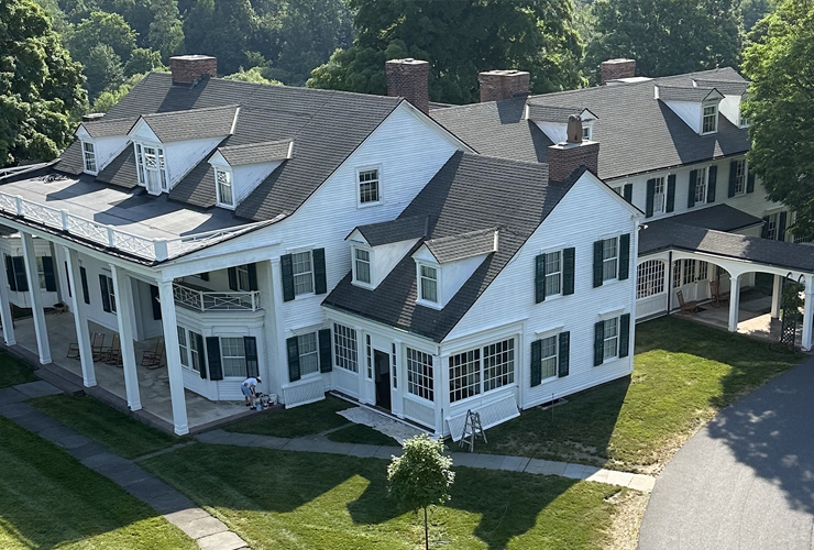 Aerial view of Quassy Amusement park