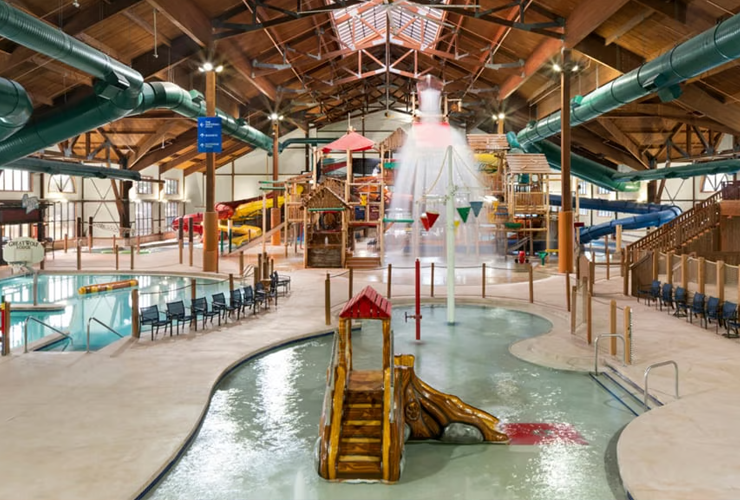 Aerial view of Quassy Amusement park