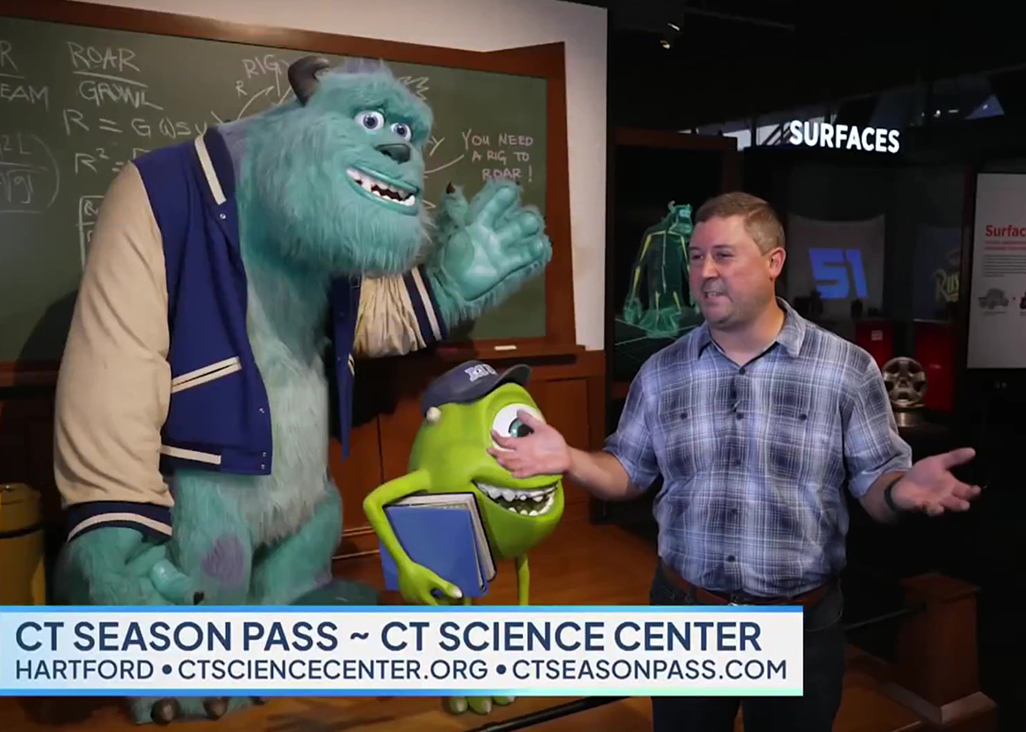 CT LIVE segment at the Connecticut Science Center